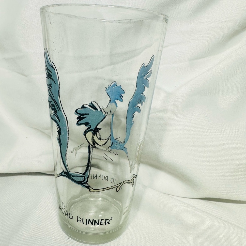 1973 Pepsi Collector Series Road Runner Glass Vintage Warner Bros Promotional‎